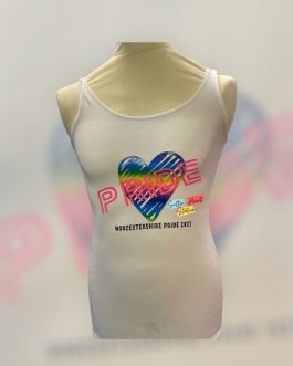 White Pride Heart T Shirt